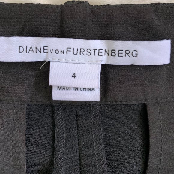 Diane Von Furstenberg Black Ofelia Pants - 4 - Picture 5 of 11